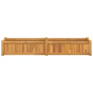 Berkfield Raised Bed 150x30x25 cm Solid Wood Teak