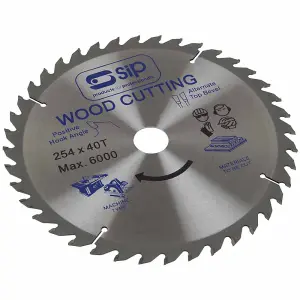 SIP 254mm x 30mm TCT 40T Circular Blade Saw