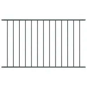 Berkfield Fence Panel Powder-coated Steel 1.7x1.25 m Anthracite