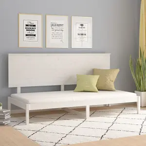 Berkfield Day Bed White 90x200 cm Solid Wood Pine