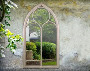 MirrorOutlet Somerley Chapel Arch Large Garden Mirror 150 x 81cm