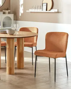 Set of 2 Dining Chairs ADA Orange