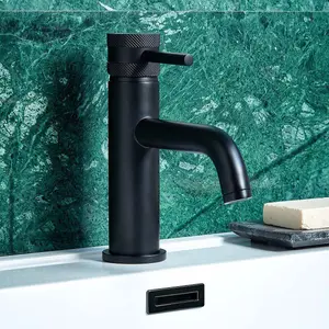 UK Home Living Avalon Core Mono Basin Mixer Black