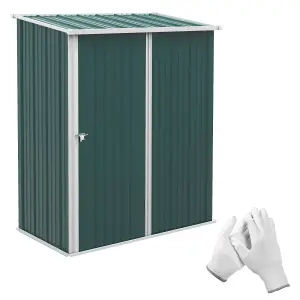 Outsunny Outdoor Storage Shed w/ Lockable Door for Garden, Green