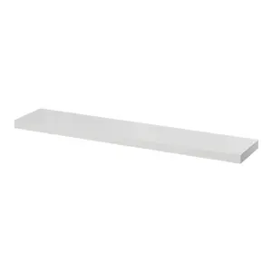 GoodHome Cusko Grey Rectangular Floating shelf (D)23.5cm