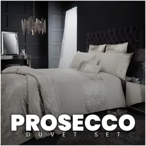 Tomaszewski Polyester Solid Colour Duvet Cover with Pillowcases Cream / Super King Duvet Cover + 2 Standard Pillowcases