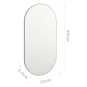 Berkfield Mirror 60x30 cm Glass