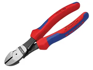 Knipex High Leverage Diagonal Cutters Multi-Component Grip with Spring 180mm