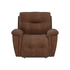 Sherwood Dark Brown Faux Leather Reclining Armchair