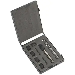 9 Piece Spot Weld Cutter and HSS Cobalt Drill Bit Set with Spring Loaded Centre