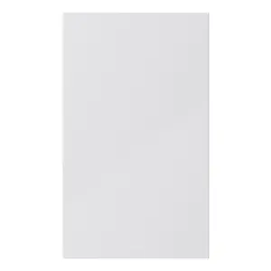 GoodHome Stevia Gloss grey Slab 50:50 Larder Cabinet door (W)600mm (H)1001mm (T)18mm