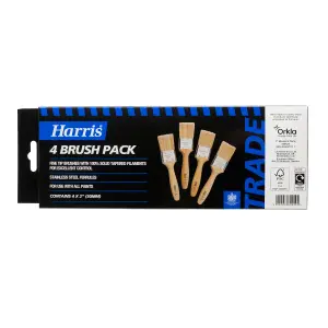 Harris Trade Emulsion & Gloss 2" Fine tip Comfort Paint brush, Pack of 4