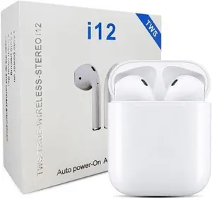 TWS i12 Bluetooth Inpods - White | Wireless Earphones