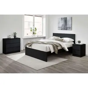 Birlea Oslo Double Bed Frame In Black