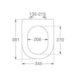 Villeroy & Boch Architectura Compact Round Soft Close Replacement Toilet Seat, White Alpin