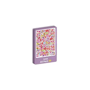 Purple Peach Love A5 Stickers Multicoloured (One Size)