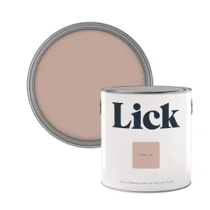 Lick Pink 08 Eggshell Emulsion paint, 2.5L