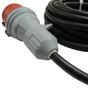 3 Phase Extension Lead 10M (450V 5 Pin Hook Up Cable 16A Heavy Duty Extension)