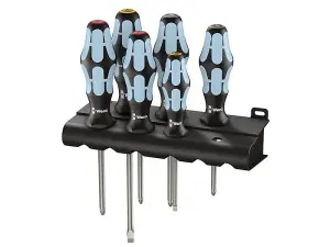 Wera 05032063001 Kraftform Plus Stainless Steel Screwdriver Set, 6 Piece WER032063