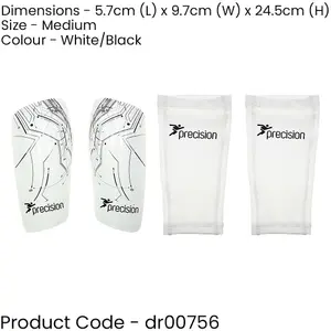 M - Shinguard Sleeves & Shin Pad Insert Set - WHITE - Washable Leg Protection