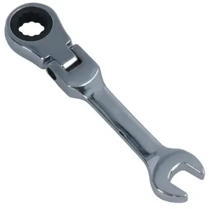 10mm Stubby Flexi Ratchet Combination Spanner Metric Wrench 72 Teeth SPN15