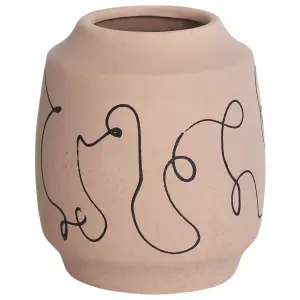 Flower Vase SKATE Ceramic Sand Beige