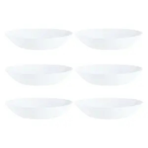 URBNLIVING 20cm Diameter Flower Soup Bowls Set of 6 Pcs