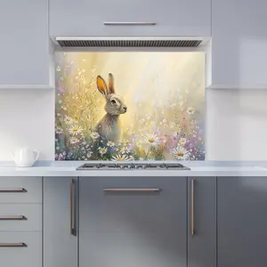 Ava Sterling: 00011 Premium Glass Kitchen Splashback W900mm x H650mm