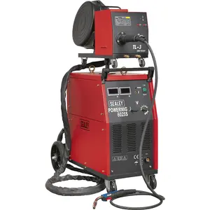 250A Mig Welder with Non-Live Euro Torch - Portable Wire Drive - 415V 3ph Supply