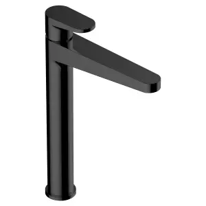 RAK Ischia Tall Matt Black Modern Basin Tap Solid Brass