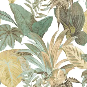 Galerie Botanica Green Bali Foliage Smooth Wallpaper