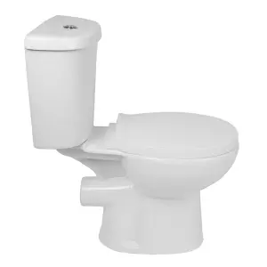 Rinse Bathrooms Close Coupled Toilet with Soft Close Seat