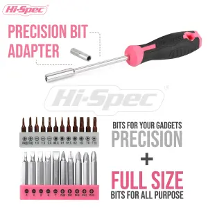 8V Pink Cordless Electric Power Screwdriver & Drill Bits Set-With Battery 57pc