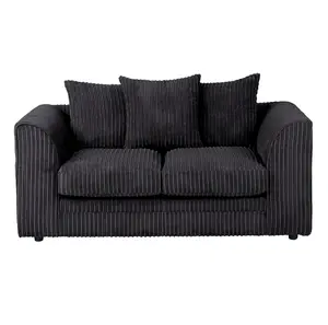 Lennox Black Sofa Set 2 Seater