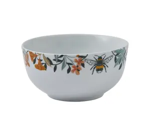 Bee Bloom Animal Print Porcelain Bowl