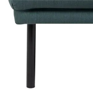 Larvik 3 Seater Sofa - Dark Green - Black Legs