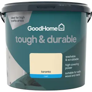 GoodHome Durable Toronto Matt Emulsion paint, 5L