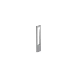 Luminosa Vega 1 Light Outdoor Bollard Grey IP44, G9