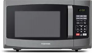 Toshiba 800W 23L Microwave Oven With Digital Display, Auto Defrost, One-Touch Express Cook With 6 Pre-Programmed Auto Cook, And Easy Clean - Black -