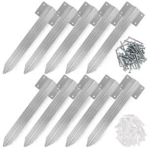 BLOSTM Railway Sleeper Edging Bracket 10 Pack