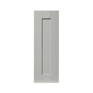 GoodHome Alpinia Matt grey wood effect Shaker Highline Cabinet door (W)250mm (H)715mm (T)18mm