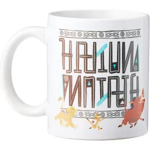 The Lion King Hakuna Matata Mug White/Yellow/Orange (One Size)