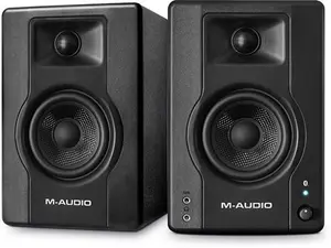 M-Audio BX4BT 4.5" Studio Monitors & PC Speakers With Bluetooth For Recording And Multimedia With Music Production Software, 120W, Pair , Black