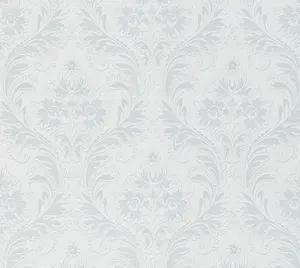 Galerie Neapolis 3 Grey Damasco Di Seta Embossed Wallpaper