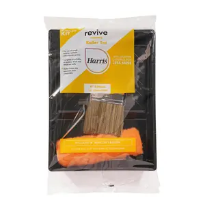 Harris Revive Polyester Long pile Decorating set, 4 pieces