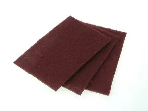 Faithfull Hand Pad Maroon Very Fine 230 x 150mm 10 FAIAHPMAROON