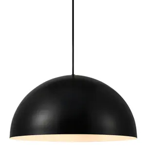 Nordlux Ellen 40 Indoor Living Dining Metal Pendant Ceiling Light in Black (Diam) 40cm