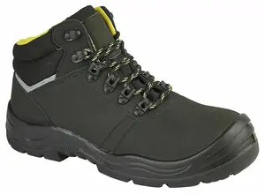 Himalayan S3 Black Leather Safety Boots with Composite Toe for Ultimate Protection