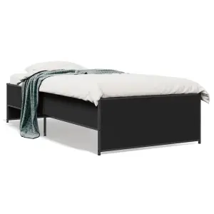 Berkfield Bed Frame without Mattress Black 90x200 cm