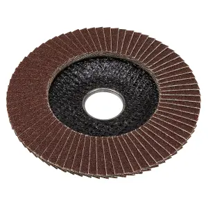 Sealey Size 115mm 22mm Bore 60 Grit - Aluminium Oxide Flap Disc FD11560E